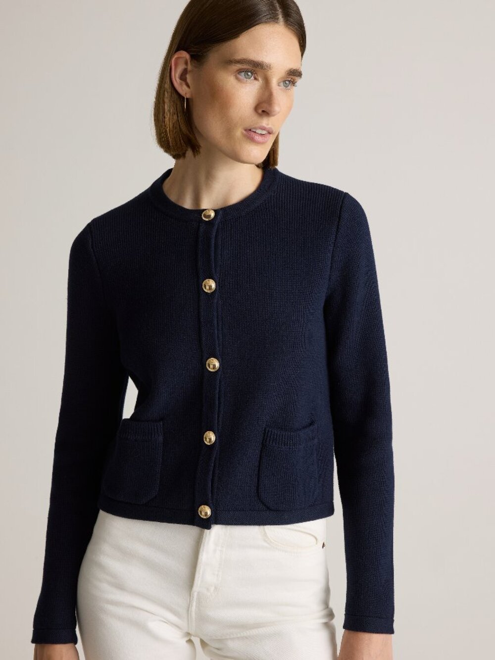 Organic Cotton Sweater Jacket - Picture 6 of 10